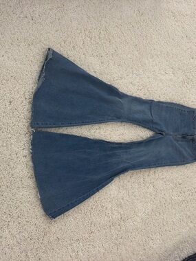 We The Free Vintage Blue Denim Flare Jeans